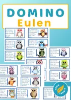 anteprima - Giochi - Tedesco Deutsch DaZ Domino Eulen Lesespiel - Pagina di copertina