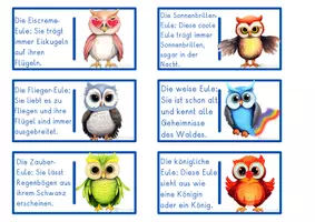 anteprima - Giochi - Tedesco Deutsch DaZ Domino Eulen Lesespiel - Pagina 3