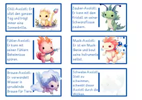 anteprima - Giochi - Tedesco Deutsch DaZ Domino Axolotl Lesespiel - Pagina 2