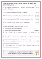 Vorschau - Arbeitsblätter - USA - American electoral system: reading comprehension and grammar (Englisch) - Seite 3