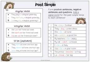 Vorschau - Arbeitsblätter - Past Simple - Forming Sentences (Aufgabenkärtchen + Arbeitsblatt) - Seite 3