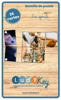 Aperçu - Apprentissages en autonomie - BATAILLE DE PUZZLES - les sports - Page de couverture