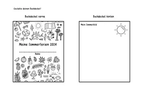 Vorschau - Arbeitsblätter - Bastelvorlage: Meine Sommerferien 2024 - Seite 2
