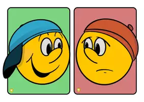 Vorschau - Bildkarten - Smiley und Smolly Feedbackkarten - Seite 1