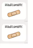 Vorschau - Bildkarten - Krankenmappe - Schild & Kopiervorlage - Seite 3