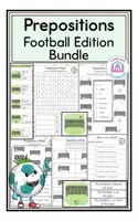 Aperçu - Feuilles d'exercices - Prepositions of Place - Football Edition - Bundle - Page de couverture