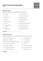 Aperçu - Feuilles d'exercices - Saint-Vincent-et-les Grenadines - Page 1