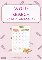 Vista previa - Juegos / Gamificación - Pack sopa de letras (animales en inglés) - página 3