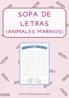 Vista previa - Juegos / Gamificación - Pack sopa de letras (animales) - página 3