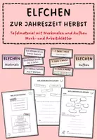 Vorschau - Stationenlernen - Materialpaket: Herbst-Elfchen - Seite 1