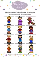 Aperçu - Jeux - Mise en Paire des personnes, activité CAA - Page de couverture