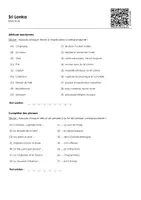 Aperçu - Feuilles d'exercices - Sri Lanka - Page 1