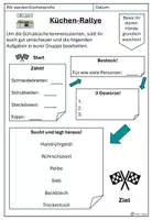Vorschau - Arbeitsblätter - Küchenrallye - Arbeitsblatt - Seite 1