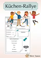 Vorschau - Arbeitsblätter - Küchenrallye - Arbeitsblatt - Deckblatt