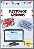 Vorschau - Stundenentwürfe - One Lesson of Speaking in English - Deckblatt