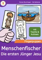 Vorschau - Arbeitsblätter - Menschenfischer - Die ersten Jünger Jesu - Fingerpuppen - Deckblatt
