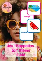 Aperçu - Jeux - Jeu de Vocabulaire Rappelles-toi thème l'été - Page de couverture