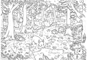 Vorschau - Arbeitsblätter - Wald | Wimmelbild - Seite 2