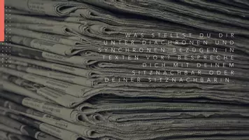 Vorschau - Präsentationen/Tafelbilder - Unterrichtseinstieg: Literarische und pragmatische Texte im Zusammenhang: motivische und thematische, diachrone und synchrone Bezüge - Seite 1