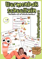 Voorbeeld - Informatieposter | Wormenbak in de schooltuin | Compost - Voorblad