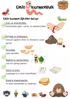 Voorbeeld - Informatieposter | Wormenbak in de schooltuin | Compost - Pagina 1
