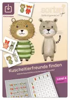 Vorschau - Stationenlernen - Materialpaket | Kuscheltierfreunde finden | Level 1 - 4 - Seite 1