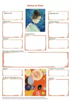 Vorschau - Arbeitsblätter - Hilma af Klint Steckbrief - Seite 1