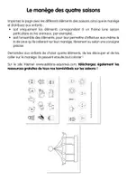 Aperçu - Préparation de séance / Séance complète - Les éditions Sésames - Le manège des quatre saisons - Page 1