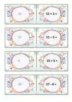 Aperçu - Apprentissages en autonomie - Math : SCN : dominos + et - jusque 20 P1 - CP - Page 2