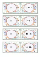 Aperçu - Apprentissages en autonomie - Math : SCN : dominos + et - jusque 20 P1 - CP - Page 3