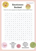 Vorschau - Spiele - Suchsel für Kinder: Emotionen - Seite 1