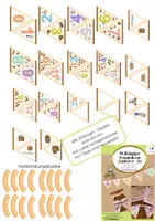 Vorschau - Mal- und Bastelvorlagen - Materialpaket: Mega Wikinger Paket Wimpelketten + Lesezeichen + Türanhänger + Animationen + Cliparts - Seite 2