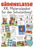 Vorschau - Mal- und Bastelvorlagen - Materialpaket Schulanfang Bärenklasse Klassentier Bär - Deckblatt
