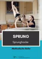 Vorschau - Stationenlernen - Turnen⎮Sprung - Methodische Reihe Sprunghocke (18 Stationskarten für den Sportunterricht) - Deckblatt