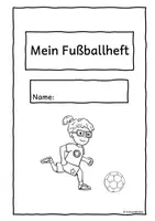 Vorschau - Arbeitsblätter - Fußballheft, EM, Ball, Sport, Fußball, Förderschule, Weltmeisterschaft, WM - Seite 1