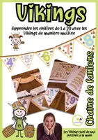 Aperçu - Matériel pour travaux manuels / dessin - Apprendre les chiffres avec vikings | Chaîne de fanions - Page de couverture
