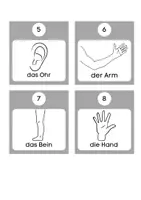 Vorschau - Spiele - Körperteile und Farben spielerisch üben (Wortschatz/Akkusativ) - Seite 2