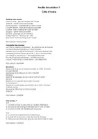 Aperçu - Feuilles d'exercices - Côte d'Ivoire - Page 3