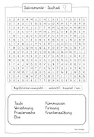 Vorschau - Arbeitsblätter - Sakramente Suchsel / FREEBIE - Seite 1