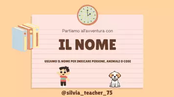 anteprima - Materiale di supporto/inclusione - Analisi grammaticale: il nome. - Pagina di copertina