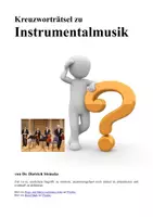 Vorschau - Spiele - Kreuzworträtsel Instrumentalmusik - Deckblatt