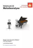Vorschau - Stundenentwürfe - Kunstlied 4 - Melodieanalyse (Der Tod und das Mädchen) - Deckblatt