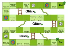 Vorschau - Spiele - Brettspiel/Leiterspiel zum Thema Glück - Seite 1