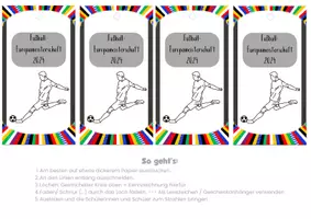 Vorschau - Bildkarten - Fußball Europameisterschaft 2024 - Anhänger für Geschenke / Lesezeichen / Andenken - Seite 2