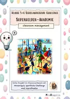 Vorschau - Arbeitsblätter - Klasse 5/6 Superhelden Akademie - tolles Schuljahresende Projekt - Deckblatt