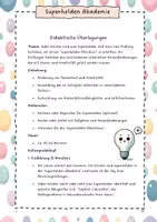 Vorschau - Arbeitsblätter - Klasse 5/6 Superhelden Akademie - tolles Schuljahresende Projekt - Seite 1