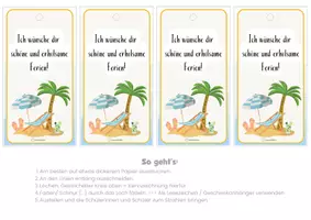 Vorschau - Bildkarten - Lesezeichen - Feriengruß - Sommerferien - Abschiedsgeschenk - Seite 2