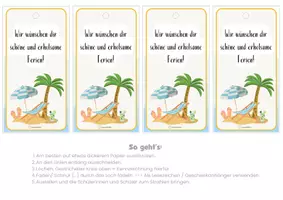 Vorschau - Bildkarten - Lesezeichen - Feriengruß - Sommerferien - Abschiedsgeschenk - Seite 3