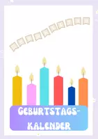 Vorschau - Mal- und Bastelvorlagen - Geburtstagskalender Bastelvorlage - Deckblatt
