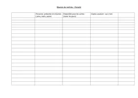 Aperçu - Outils du professeur - Tableau Présence réunion de rentrée - Page de couverture
